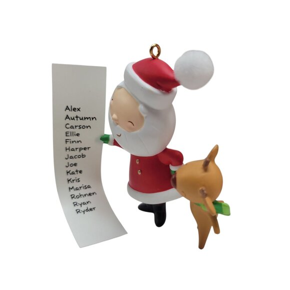 Hallmark Keepsake Kringle & Kris Ornament 2014 Santa & Reindeer Christmas Décor - Picture 6 of 9